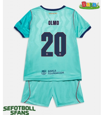 Barcelona Dani Olmo #20 Tredjeställ Barn 2026-27 Kortärmad (+ Korta byxor)